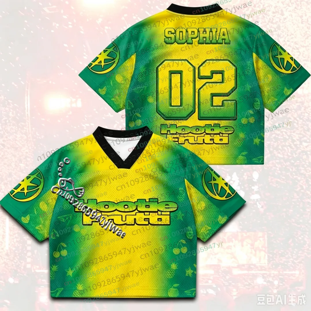 Hootie Frutti Katseye The Wild World Tour 2026 Mesh Jersey Gift For Fans Men's Women Autumn Winter Parent-child Tshirt Clothing