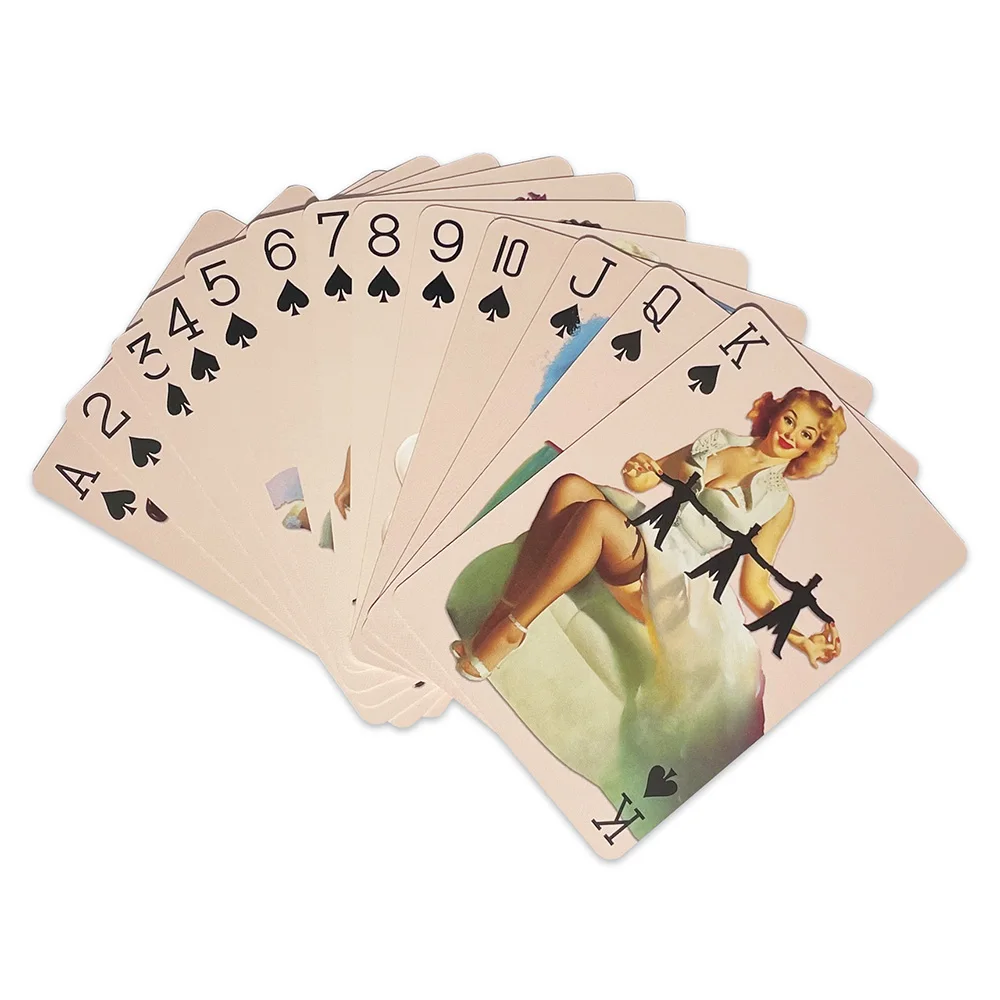 Pin Up Girls Card Games 54 Cards All Different Vintage Retro Classic Beautiful Cute Girls Collection Playing Cards Poker Deck