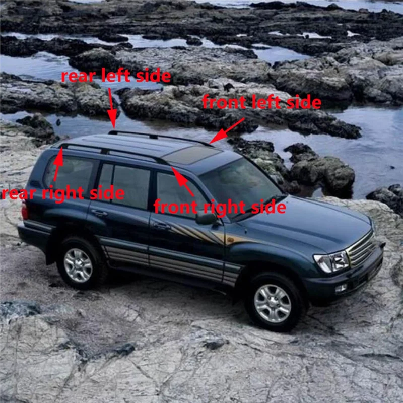 Front Left Roof Luggage Rack Cover Roof Rack Cover Rail End Shell Protect for Toyota Land Cruiser LC100 LX470 1998-2007 - Image 6