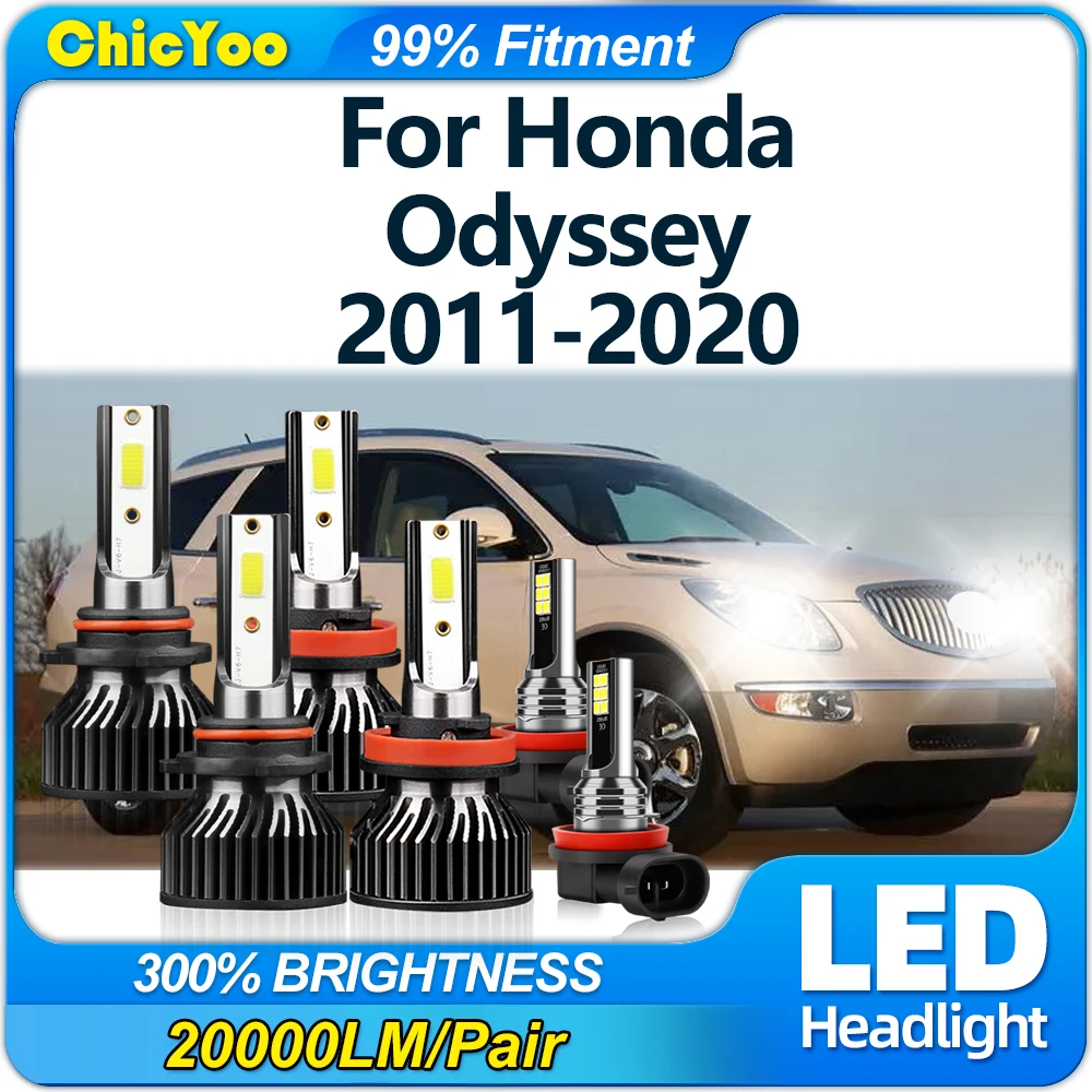 

360 Вт Canbus светодиодные фары 60000LM супер яркие автомобильные фары 12 В противотуманные фары для Honda Odyssey 2011-2017 2018 2019 2020