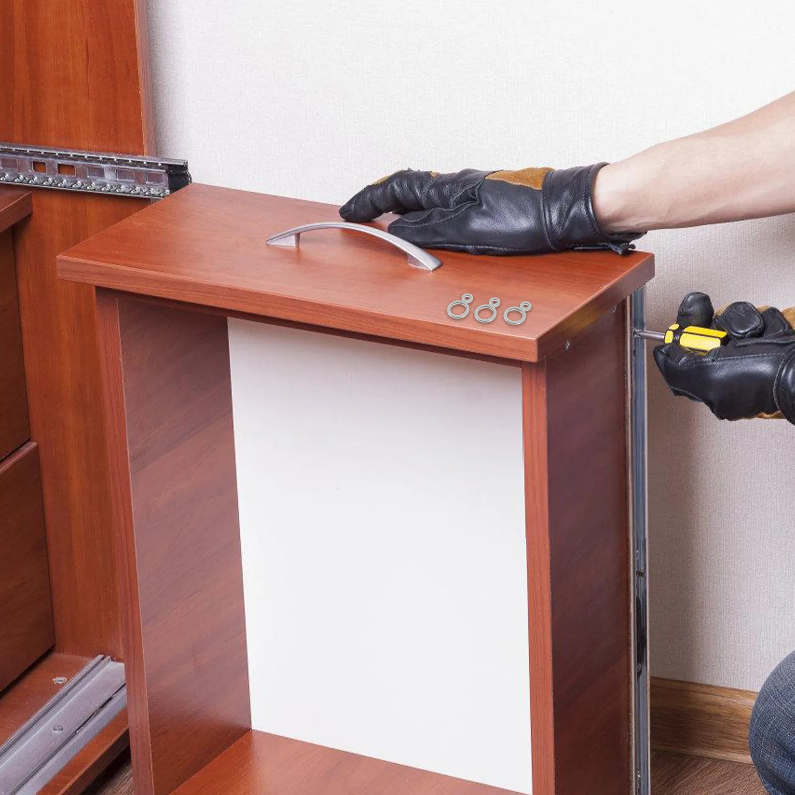 

50Pcs Stainless Steel 8 Figure Fasteners Sturdy Jigging Rings Fishing Lure Accessories Metal Connectors Jigging Rings