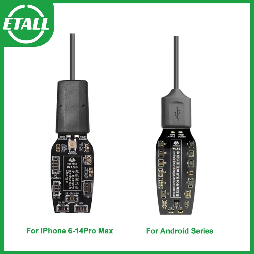 

Плата аккумулятора OSS W115 для iPhone 8-14 Pro MAX и Android