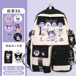 Sanrio Clear M estudante schoolbag, cartoon bonito grande capacidade, impermeável e leve mochila, novo