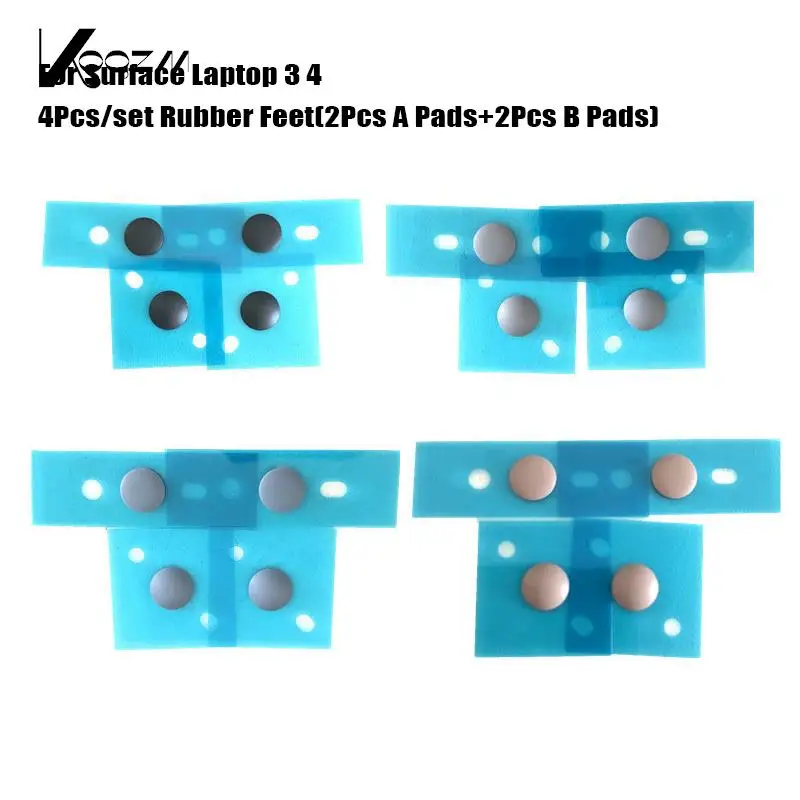 

4Pcs/set For Surface Laptop 3 4 Rubber Feet Black Bottom Case Rubber Feet Pad Stand Notebook Replacement Feet Base