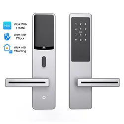 TTlock Digital Electronic Lock Keyless Entry Knob Door Lock Código Senha Desbloquear Para Quarto Porta De Segurança Do Escritório