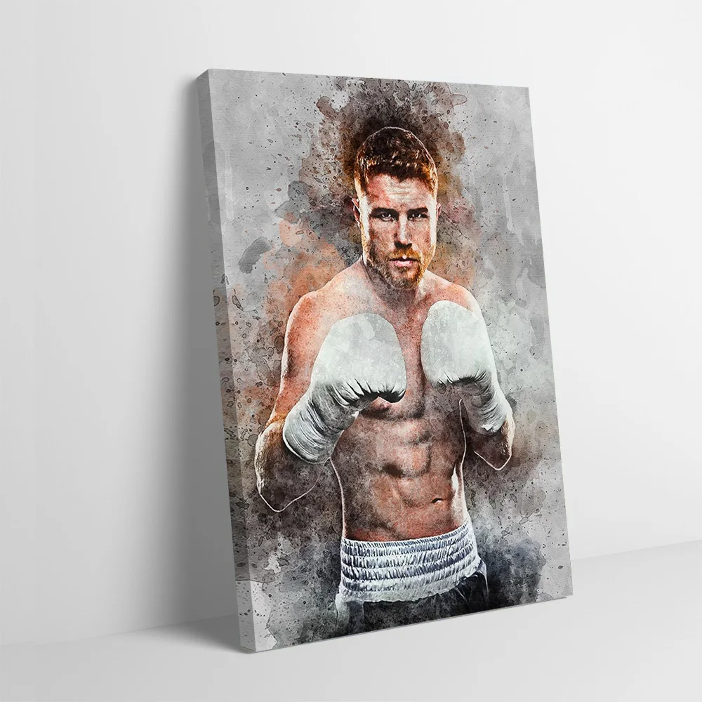 Плакат Saul Alvarez, настраиваемый печатный холст, картина, настенное искусство, подарок для украшения дома, роскошные украшения для гостиной, фреска