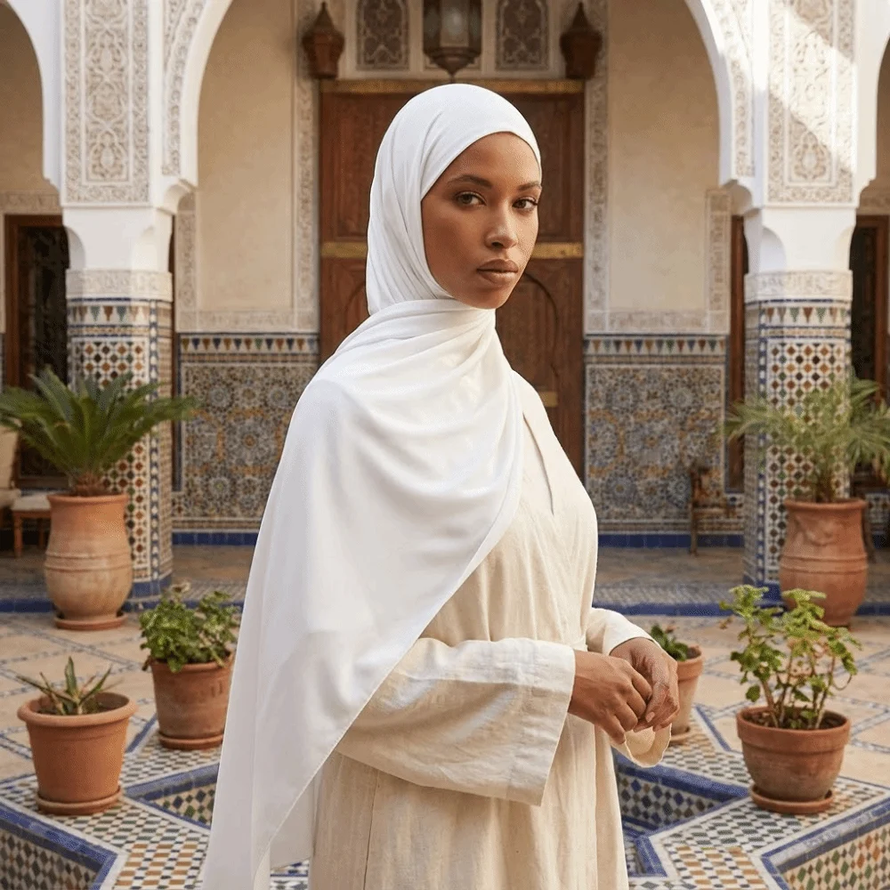 Stretchable Soft Long Liquid Jersey Hijab Easy Wear Breathable Premium Hijab Scarf Versatile Lightweight Head Wrap Scarves