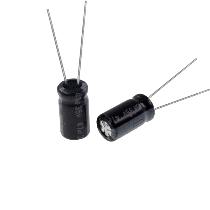 50pcs 47uF 35V 47MFD 35WV 5*11mm Aluminum Electrolytic Capacitor Radial