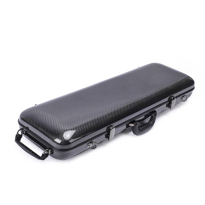 Rectangle Shape Carbon Fiber Violin Case Good Protect  Anti-collision Hard Case For 4/4 Acoustic Violin