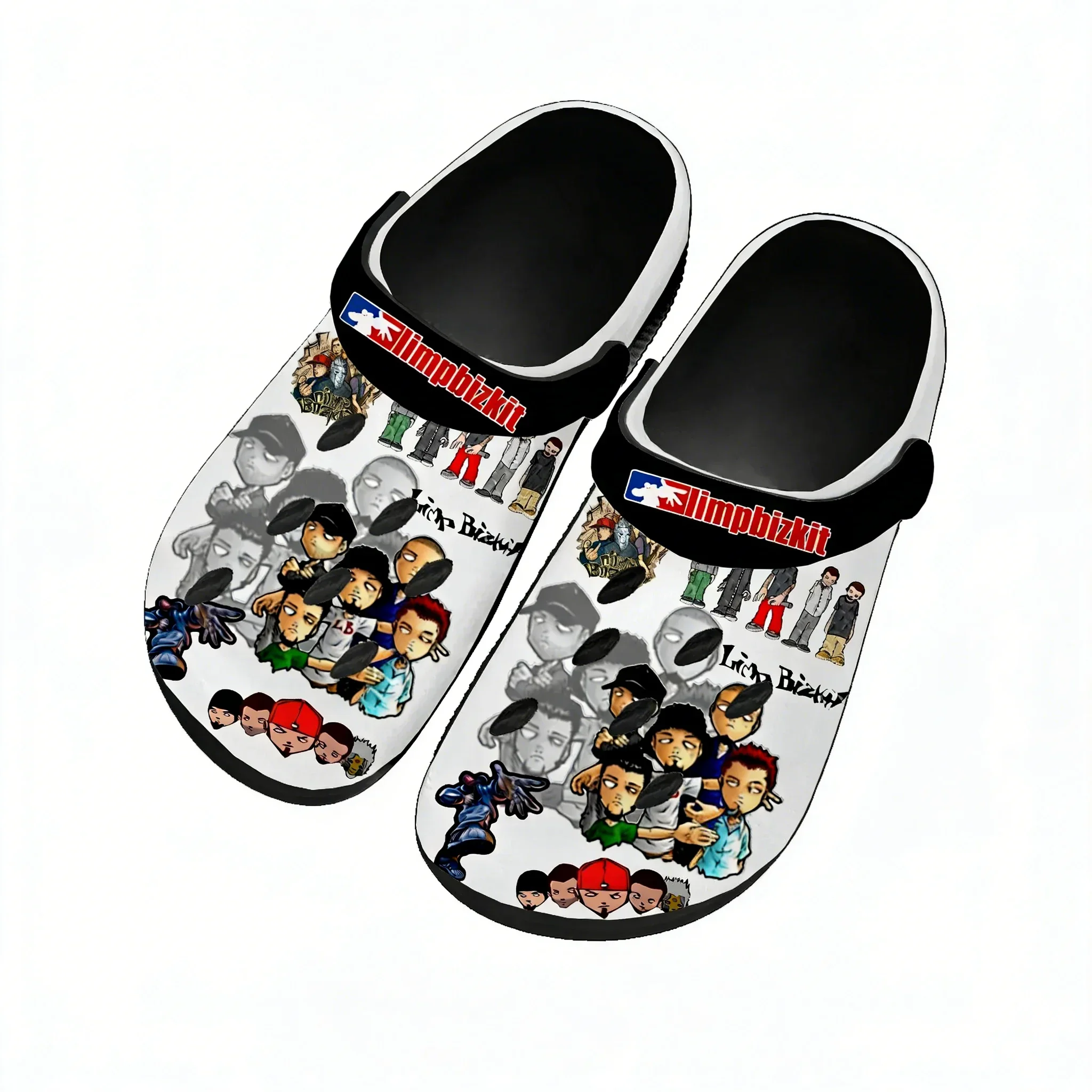 

Limp Bizkit Water Shoes Mens Womens Comfortable Fashion Home Garden Clogs Customizd Sandals Beach Breathable Hole Slippers