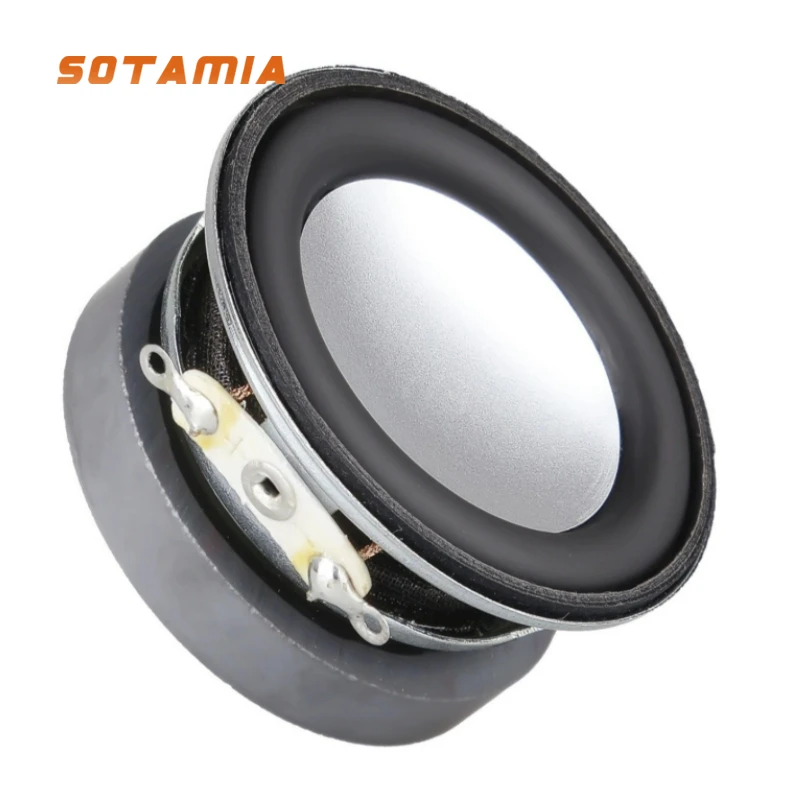 SOTAMIA 2 pezzi altoparlante audio da 1,5 pollici 40 mm gamma completa 4 Ohm 3 W PU lato multimediale vaso inferiore altoparlante magnetico esterno