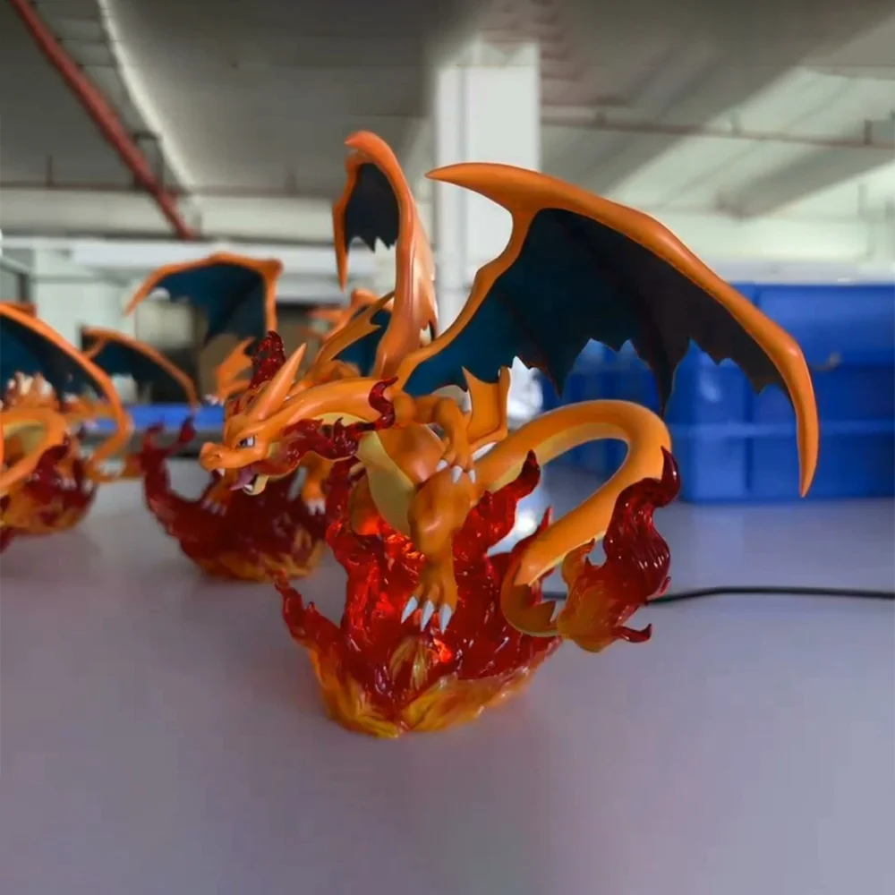 1/20 Scale Model Zxz Figure Pokemon Anime Peripheral Mega Charizard Y Action Figure Ornaments Toy Collectible Model Anime Gift