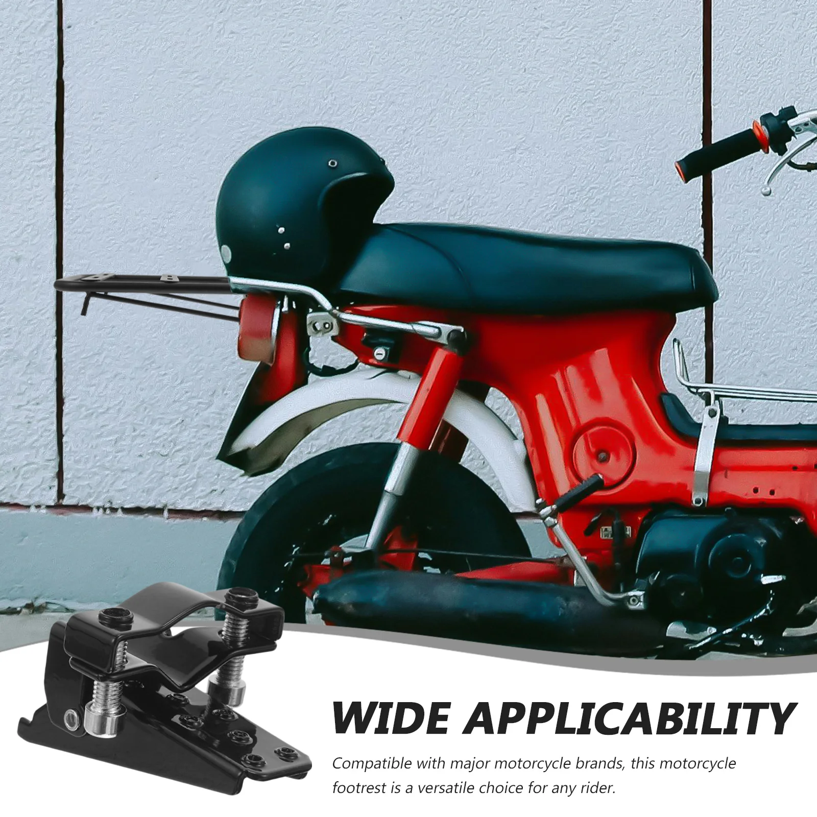 

1 Pair Motorcycle Footrest Foldable Front Rear Peg Pedal Durable Metal Foot Pegs Rear Set Compatible With All Brands Easy