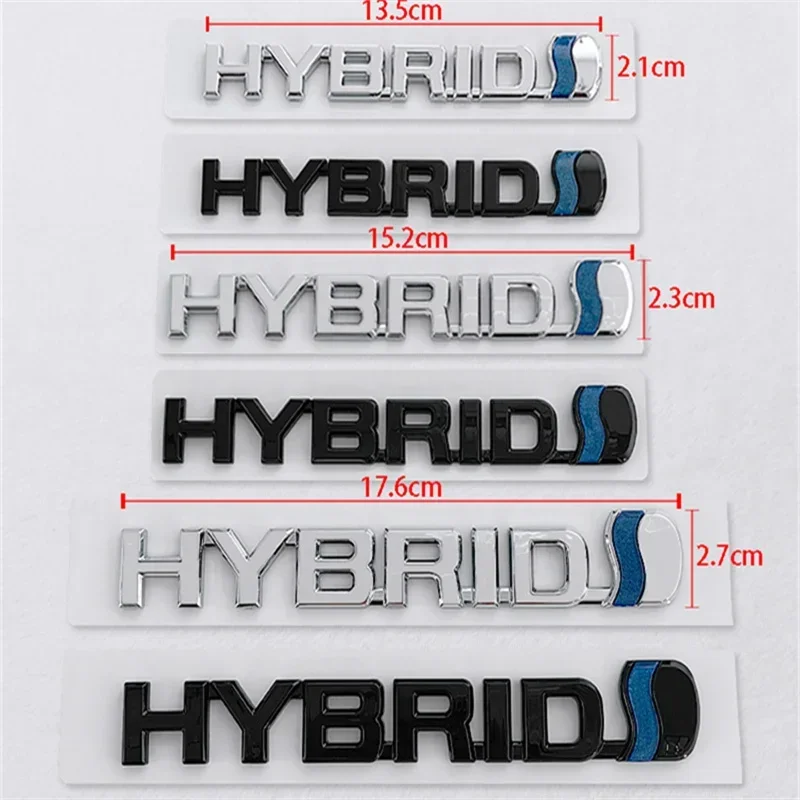 ABS Car Rear Trunk Emblem Side Stickers for Toyota HYBRID Auris AVALON Avensis hilux Proace RAV4 VIOS YARIS REIZ Sequia IZOA