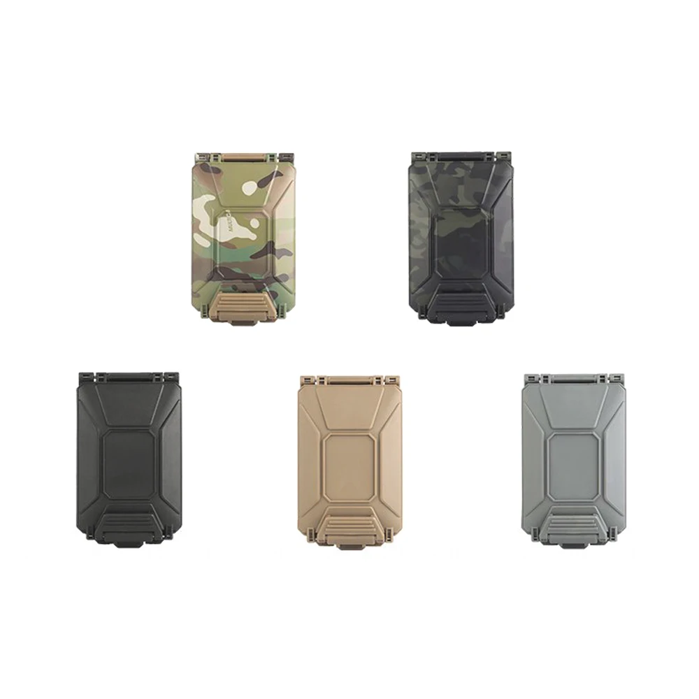 Tactical Battery Storage Box Modular Molle Hunting Vest Carry 18650/AAA/CR123A/18350 Battery Holder Case Accessories