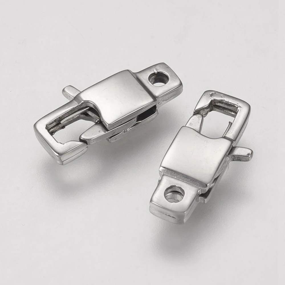 5pcs Stainless Steel Lobster Claw Clasps for Jewelry making DIY Keychain Bags Connector Accessories Stainless Steel Color