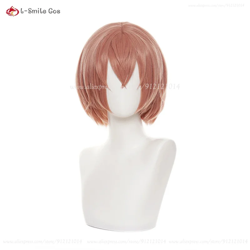 Hinata Tachibana Cosplay Wig Short Pink Orange Tachibana Hinat Anime Heat Resistant Synthetic Hair Women Hallowenn Party Wig