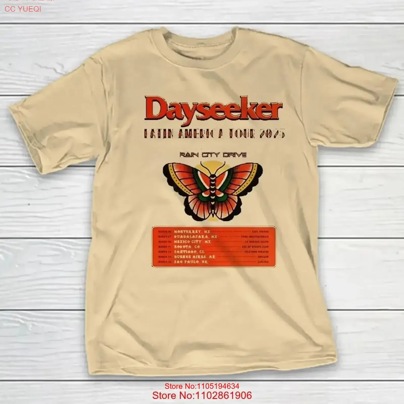 

Dayseeker Band Latin America Tour 2025 T Shirt Full Size S 5XL MD423 vintage Washed Stylish Comfortable Top For Everyday Wear