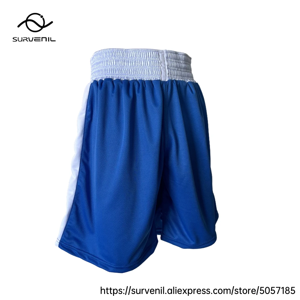 الملاكمة التايلاندية السراويل الرجال النساء سراويل ملاكمة قفص الطفل القتال كيك بوكسينغ التدريب جذوع فنون الدفاع عن النفس MMA الملابس أزرق أحمر أسود