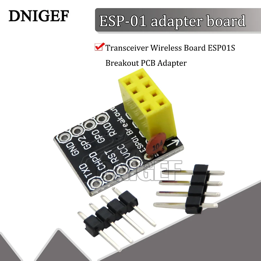 ESP-01S Adapter board Remote Serielle Port WIFI Sensor Transceiver Wireless-Board ESP01S Breakout PCB Adapter
