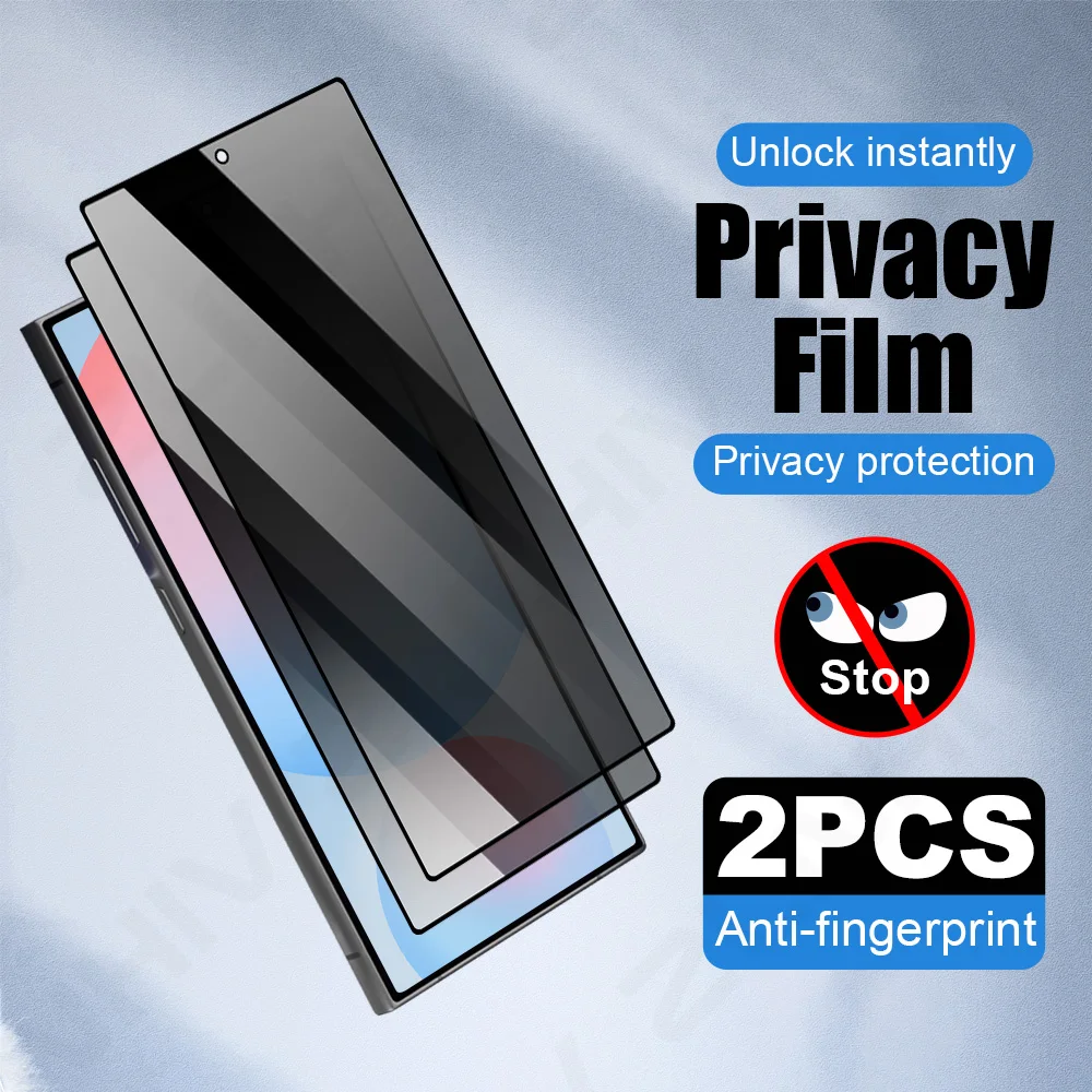 

2Pcs Privacy Tempered Glass for Samsung S25 S24 Glass Smartphone S23 Plus S22 Screen Protector Protective Film S21 S20 Note 20