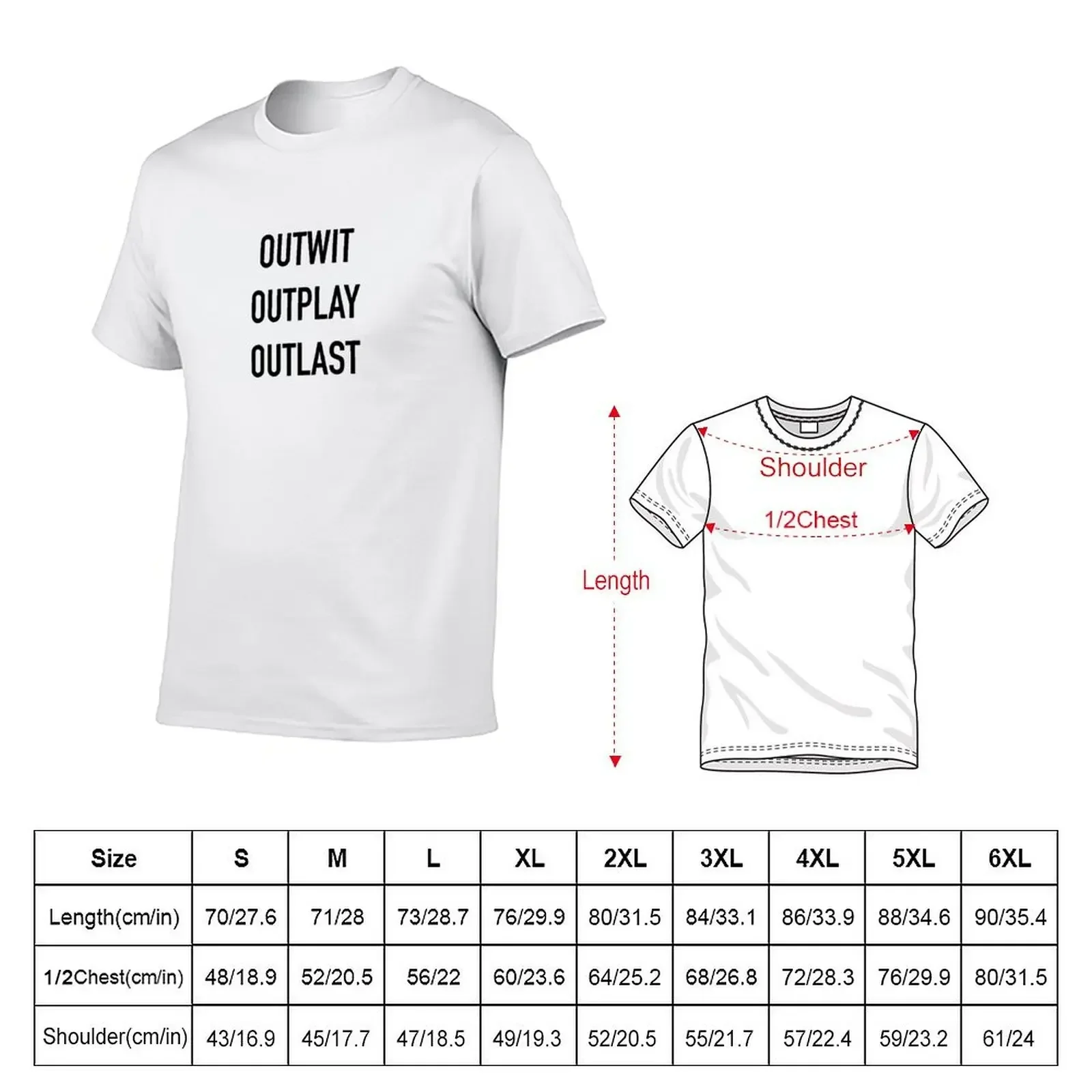 Survivor Outwit Outplay Outlast T-Shirt anime t shirts blanks man t shirt baggy shirts fruit of the loom mens t shirts