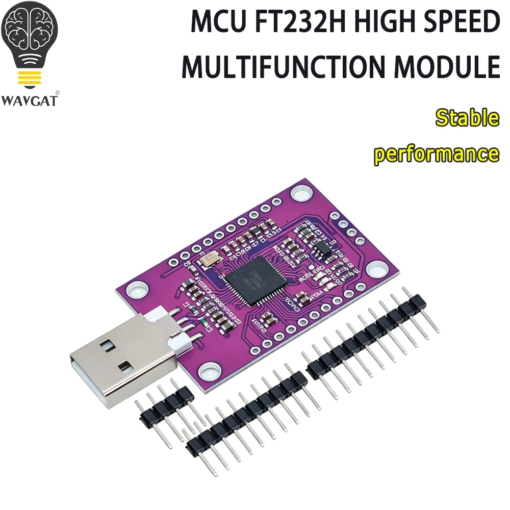 MCU FT232H USB to JTAG UART FIFO SPI I2C High Speed Multifunction FT232H Serial Port Module