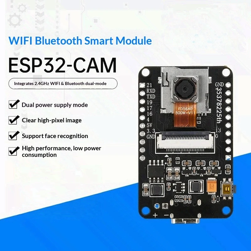 ESP32-CAM development board wifi bluetooth module module OV5640 AF-72mm camera 500W pixels