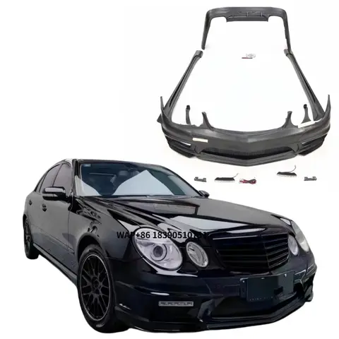 For  E-Class W211 Upgrade WALD Body Kit Front Bumper Rear Bumper Side Skirt Tail Throat