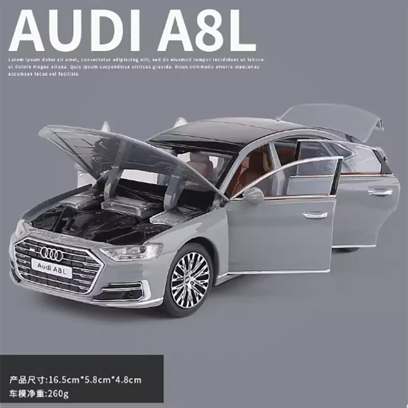 โมเดลรถ Audi A6 A8L/Q5อัลลอยจำลองโมเดลรถยนต์ของเล่นของสะสมจัดแสดงของที่ระลึก