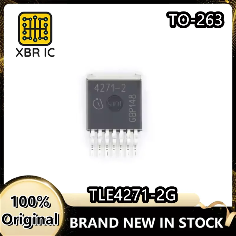 (40/100 Pieces) TLE4271-2G 4271-2 5V 0.55A TO263-7 Automotive Voltage Regulator Chip Original Authentic Spot Fast Delivery