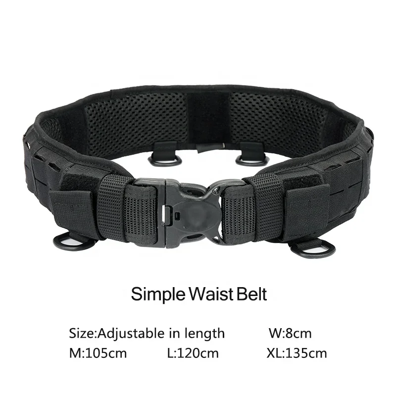 

Gold SellerYakeda Cinturon Tactico Nylon 11 Piece Set Molle Pouches Outdoor Security Tactical dut Belt For Men