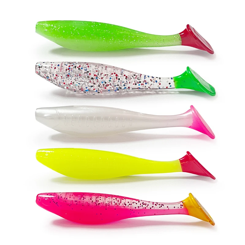 

5-7pcs Fishing Soft Lures Unique Vibrating Swim Action Well-Made Fishing Lures for Bass Trout Crappie Walleye