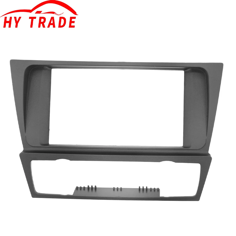 

HY Double Din Fascia For BMW 3 Series E90 E91 E92 E93 2004-2012 Radio DVD GPS Stereo Panel Dash Mount Trim Kit Surrounded Frame