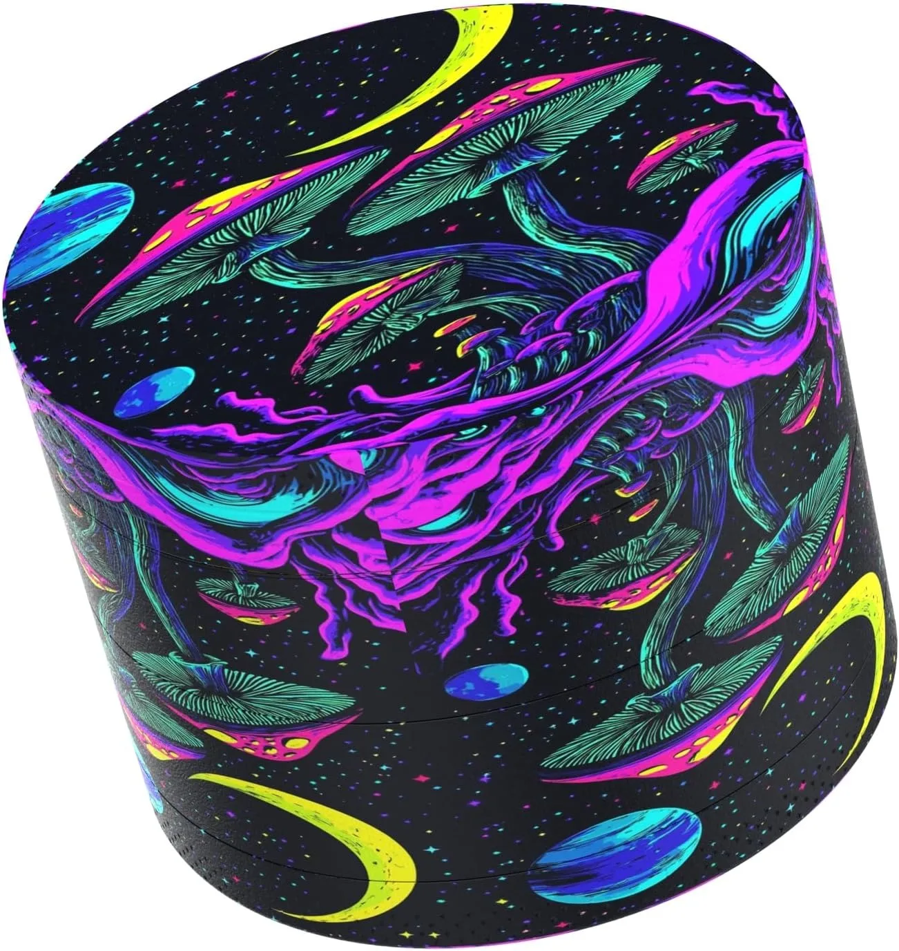 50mm/2inch Moon and Mushroom Metal Herb Grinder