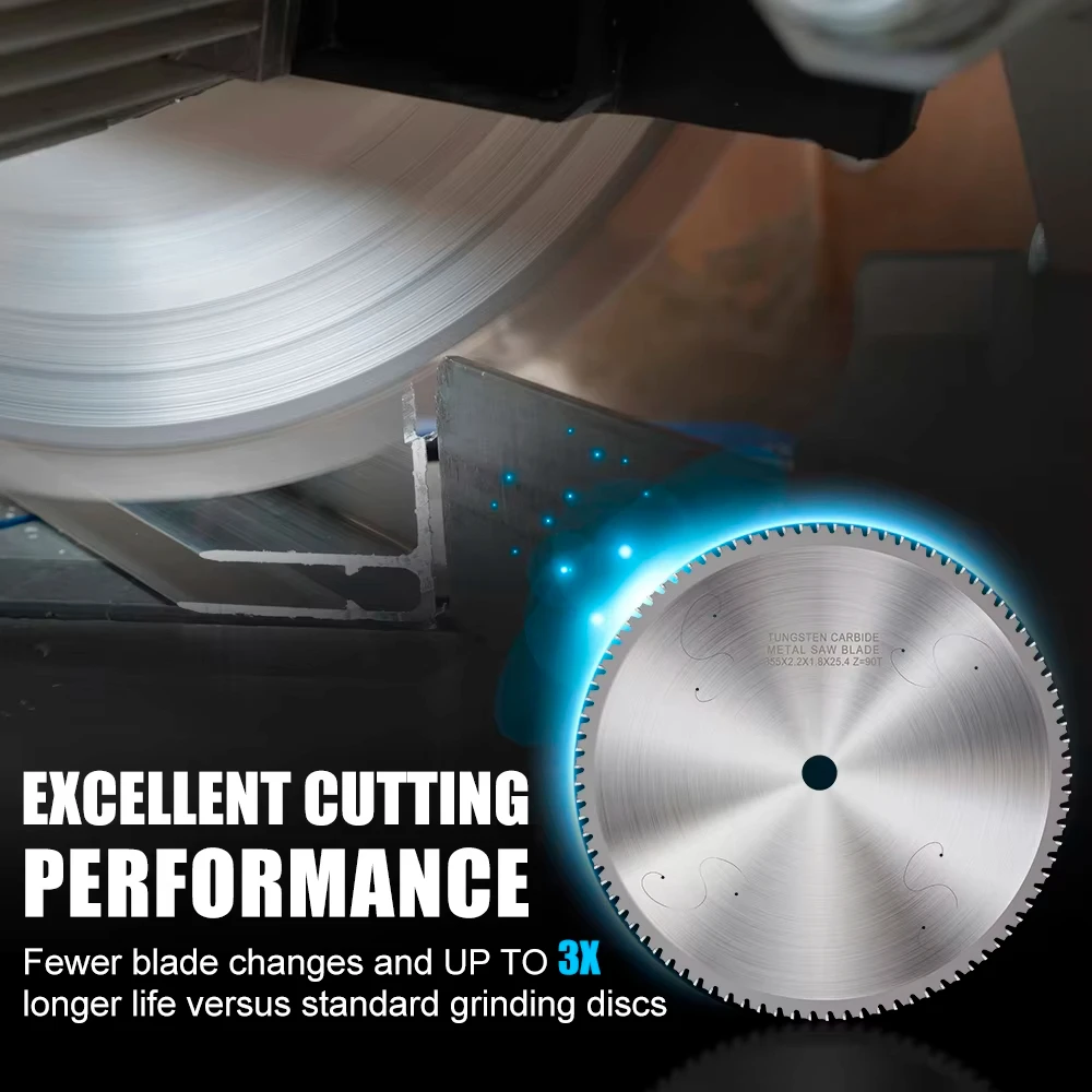 HAMPTON Metal Cutting Blade 305-355mm Circular Saw Blade For Aluminum Iron Steel Metalworking Cutting Disc Saw Disk