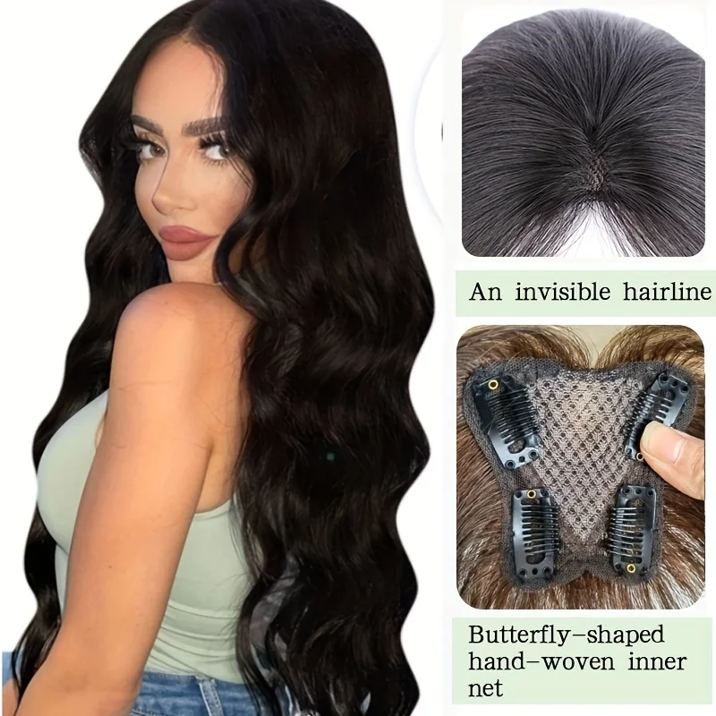 Clip en flequillo para mujer, extensiones de cabello humano 100% Real, flequillo falso Wispy, Clip en extensiones de cabello con flequillo medio