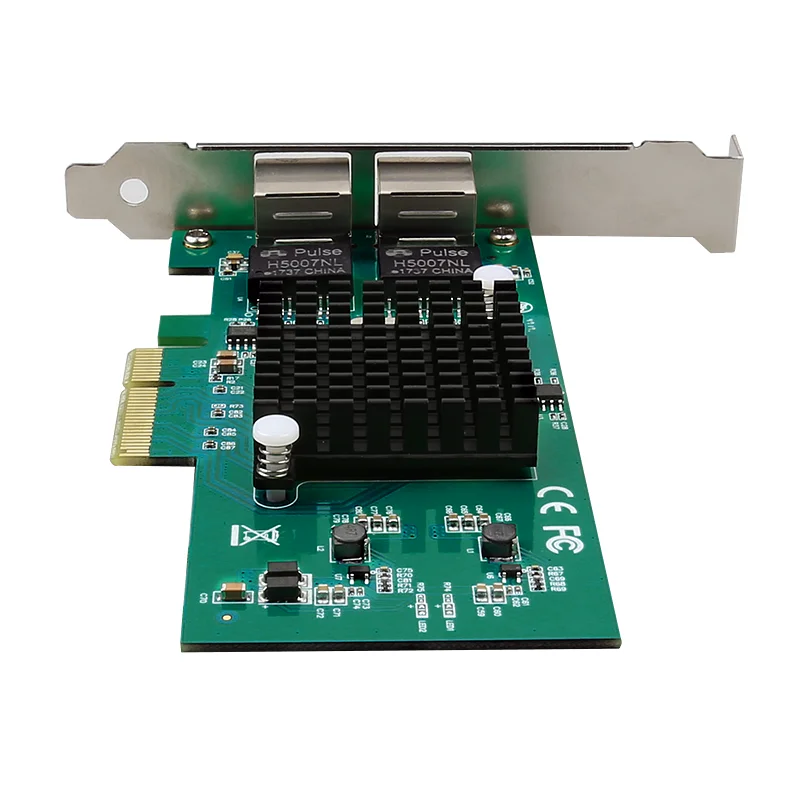 DIEWU RJ45 Lan Network Gigabit 10/100/1000Mbps 1G 82576 PCIe 4x Server Mini Lan Card