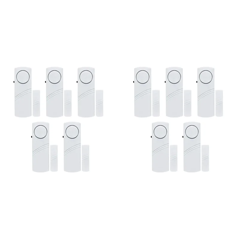 AB53 10Set/Lot Wireless Burglar Alarm Door And Window Magnetic Sensor Alarm Smart Home Security Protection Door Window Alarm