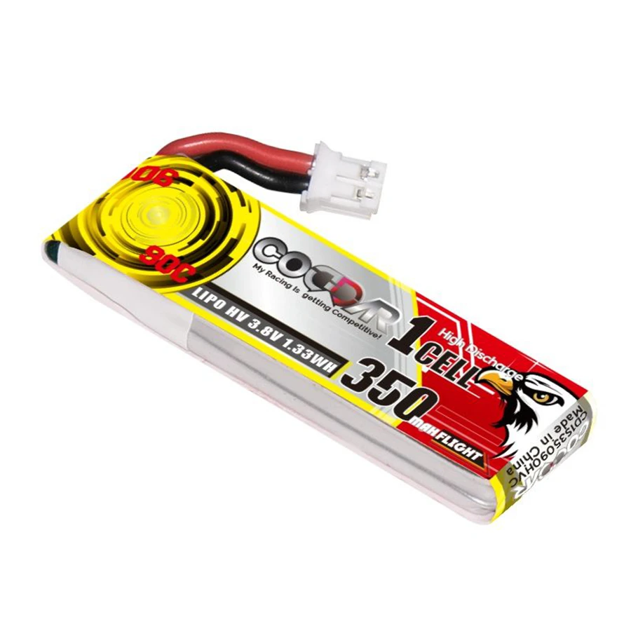 CD1S35090HVC 3.8V 350mAh 90C HV Emax NanoHawk RC Model Rechargeable Lithium Battery