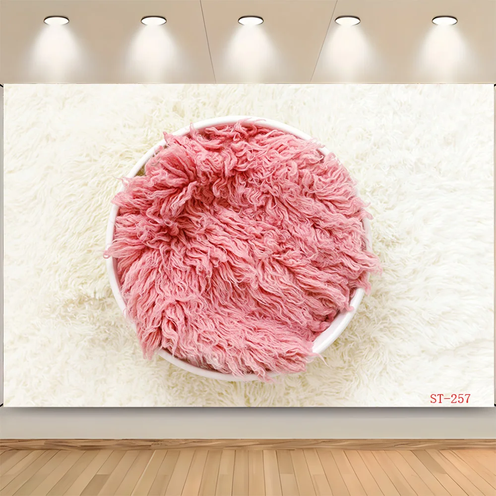 Shuozhike bebê recém-nascido cesta floral fotografia cenários adereços crianças festa de aniversário photo studio fundo VT-06