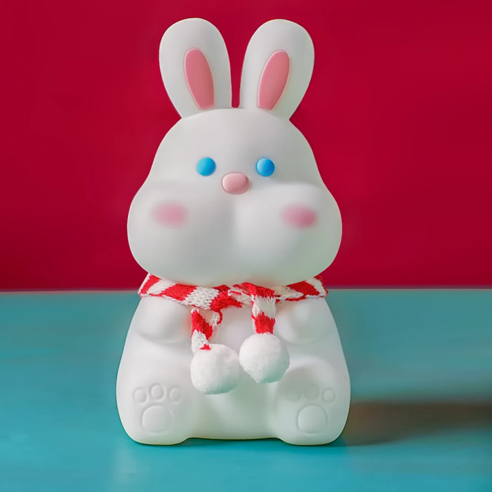 Petite lampe de nuit Dudu Rabbit Pat en silicone, cadeau de nouvel an, escales mignonnes, sommeil pour enfants et étudiants, nouveau produit, 2024