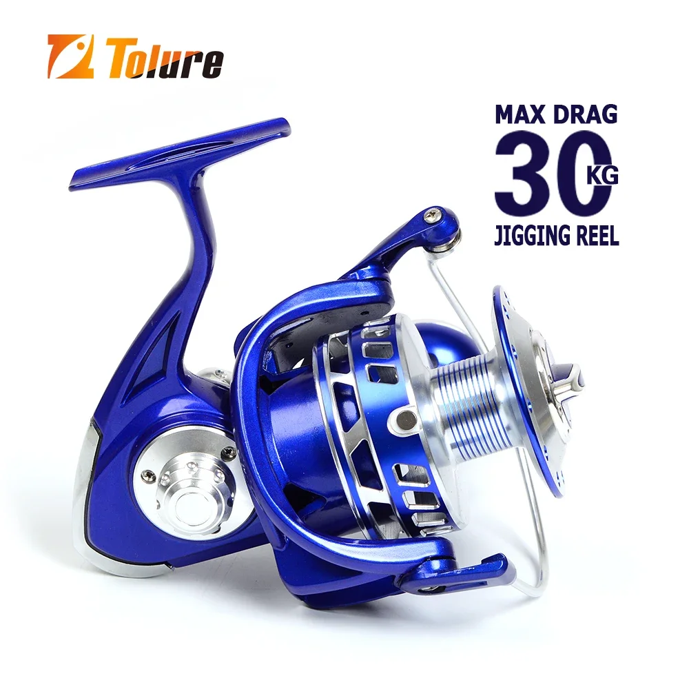 

TOLURE hot sale fishing reel full metal 30kg drag spinning sea popper jigging trolling fishing reel
