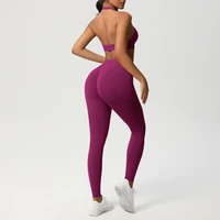 2 Piece Yoga Clothes Women's Tracksuit Athletic Wear Pilates Fitness Suit Gym Workout Push Up Clothes Sports Bra Leggings Suit - Image 6