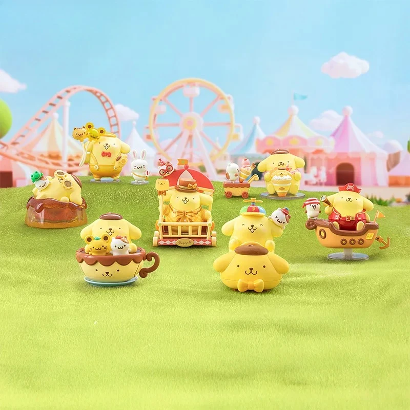 

Sanrio Family Pudding Dog Park Series Blind Box Cute Pompompurin Tabletop Ornament Cute Decorative Holiday Gift