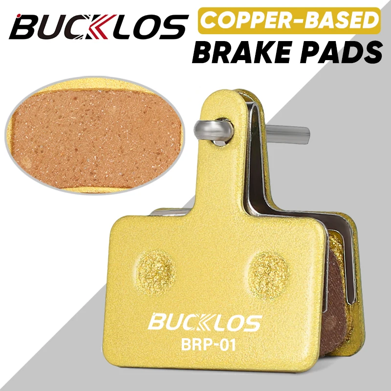 BUCKLOS MTB Disc Brake Pads for SHIMANO B01S Copper-Based Metal Hydraulic Brake Pad Mountain Bike Brake Pads for MT200 M535 M395