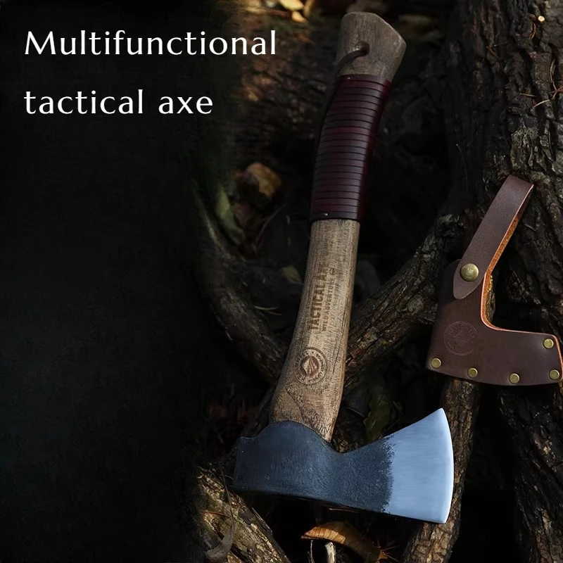

36cm Multi-functional Outdoor Camping Self-defense T Actical Axe - Convenient Household Wood Chopping and Logging Tool