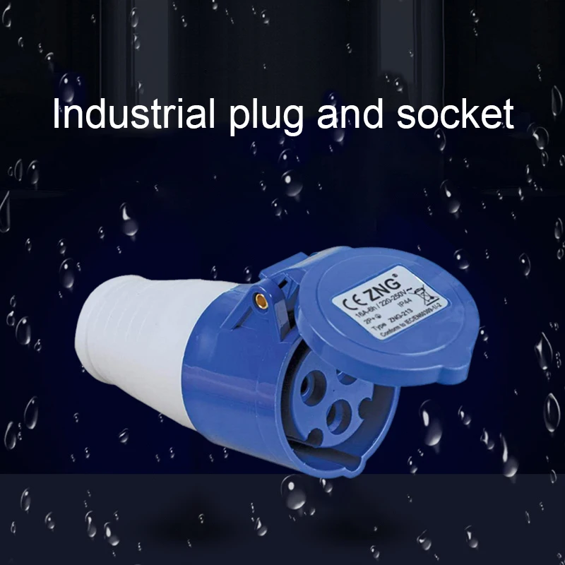 1/2PC Mains Plug Hook Up Site Socket Adapter 240v 16A Caravan Motorhome Camper Van  Durable RV Docking Explosion-Proof Plug