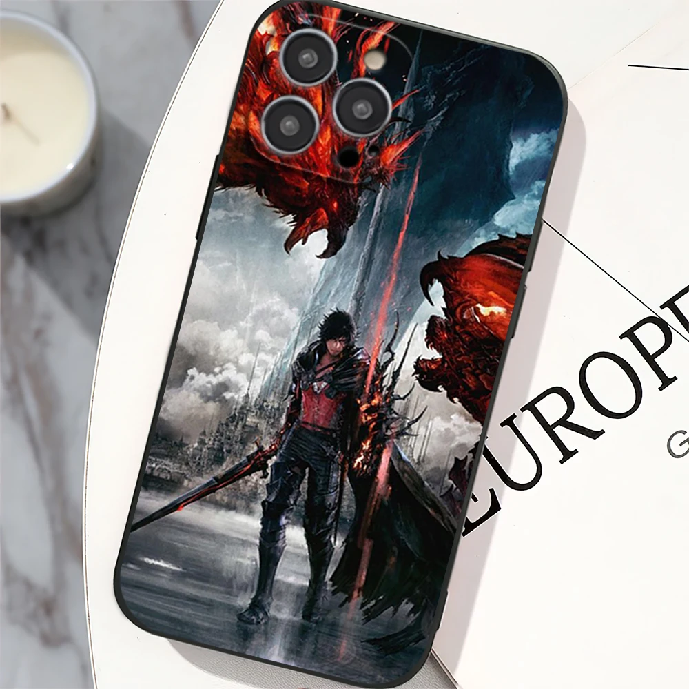 Game Final Fantasy Xvi Phone Case For Samsung A03 A04 A05 S A13 A34 A53 4G 5G S22 S23 ULTRA Black Soft Silicone Cover