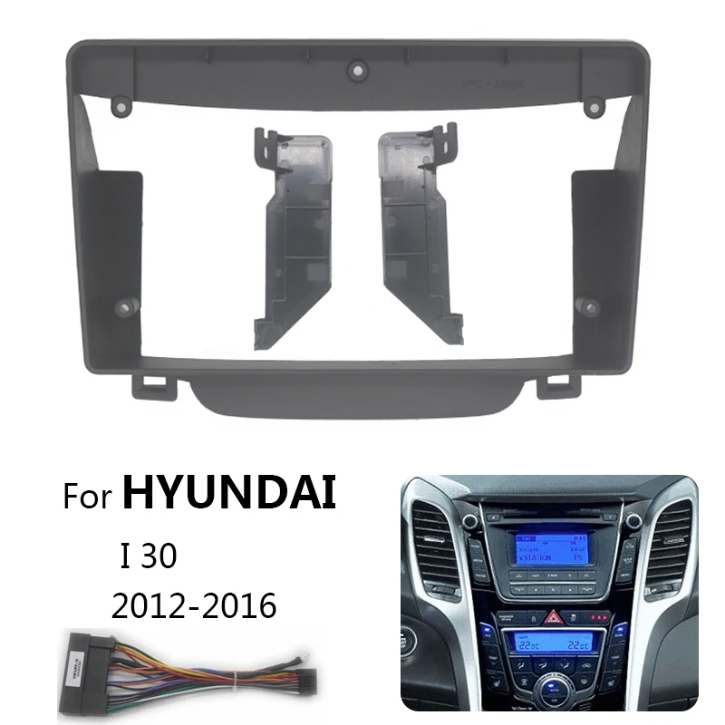 2 Din Car Radio Fascia For Hyundai I30 2012-2016 Auto Stereo Audio Player DVD Panel Dash Kit Frame Center Console Holder